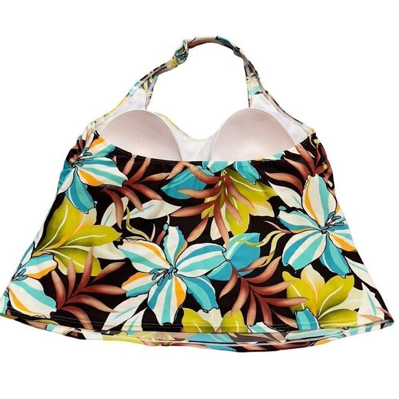 Silhouette Solutions Tankini Top Sz 16W - Picture 7 of 15